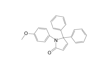 2H-Pyrrol-2-one, 1,5-dihydro-1-(4-methoxyphenyl)-5,5-diphenyl-