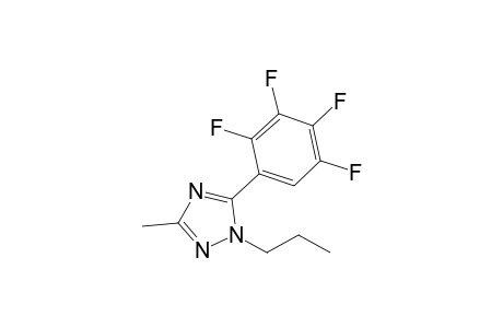 3-Methyl-1-propyl-5-(2,3,4,5-tetrafluorophenyl)-1,2,4-triazole