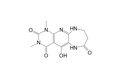 5-hydroxy-1,3-dimethyl-6,8,9,10-tetrahydro-1H-pyrimido[5',4':5,6]pyrido[2,3-b][1,4]diazepine-2,4,7(3H)-trione