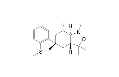 rac-(3aR,5R,7S,7aR)-1,3,3,5,7-pentamethyl-5-(2-(methylthio)phenyl)octahydrobenzo[c]Isoxazole