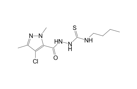 N-butyl-2-[(4-chloro-1,3-dimethyl-1H-pyrazol-5-yl)carbonyl]hydrazinecarbothioamide