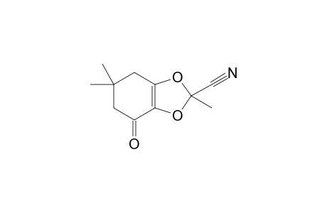 2-cyano-2,6,6-trimethyl-4,5,6,7-tetrahydrobenzo[1,3]dioxole-4-one