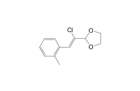 1,3-Dioxolane, 2-[1-chloro-2-(2-methylphenyl)ethenyl]-