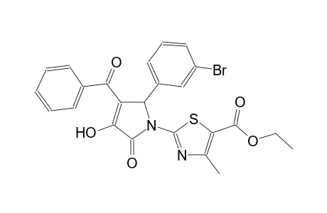 ethyl 2-[3-benzoyl-2-(3-bromophenyl)-4-hydroxy-5-oxo-2,5-dihydro-1H-pyrrol-1-yl]-4-methyl-1,3-thiazole-5-carboxylate