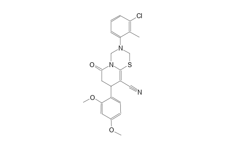 2H,6H-pyrido[2,1-b][1,3,5]thiadiazine-9-carbonitrile, 3-(3-chloro-2-methylphenyl)-8-(2,4-dimethoxyphenyl)-3,4,7,8-tetrahydro-6-oxo-