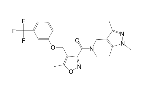N,5-dimethyl-4-{[3-(trifluoromethyl)phenoxy]methyl}-N-[(1,3,5-trimethyl-1H-pyrazol-4-yl)methyl]-3-isoxazolecarboxamide