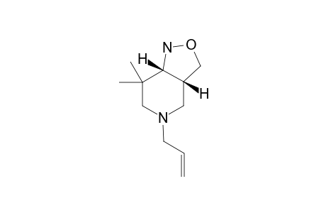 5-ALLYL-7,7-DIMETHYLPERHYDROISOXAZOLO-[4,3-C]-PYRIDINE
