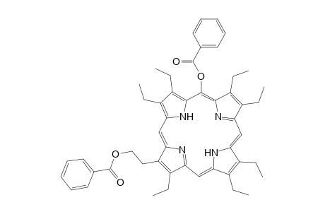 21H,23H-Porphinemethanol, 5-(benzoyloxy)heptaethyl-.alpha.-methyl-, benzoate (ester)
