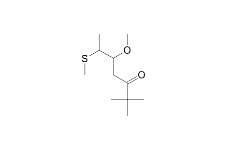 5-Methoxy-2,2-dimethyl-6-(methylthio)-3-heptanone