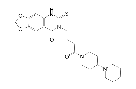 7-(4-([1,4'-bipiperidin]-1'-yl)-4-oxobutyl)-6-thioxo-6,7-dihydro-[1,3]dioxolo[4,5-g]quinazolin-8(5H)-one