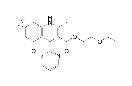 2-isopropoxyethyl 2,7,7-trimethyl-5-oxo-4-(2-pyridinyl)-1,4,5,6,7,8-hexahydro-3-quinolinecarboxylate