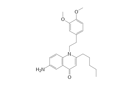 6-Amino-1-(3,4-dimethoxyphenethyl)-2-pentylquinolin-4(1H)-one