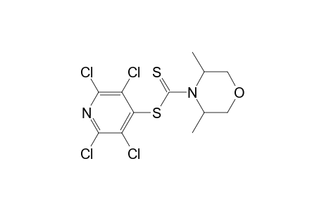 1-(2,6-Dimethylmorpholine)dithiocarboxylic acid, 2,3,5,6-tetrachloropyrid-4-yl ester
