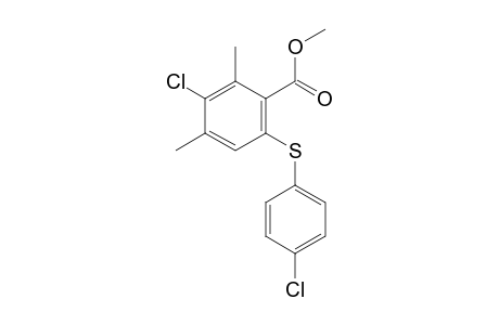 3-Chloro-2,4-dimethyl-6-(4-chlorophenylsulfanyl)benzoic acid methyl ester