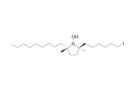 trans-2,5-Dimethyl-5-nonyl-2-(6'-iodohexyl)tetrahydropyrrole-1-oxyl