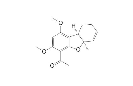 Rac-(4aR,9bR)-6-Acetyl-1,2,4a,9b-tetrahydro-7,9-dimethoxy-4a-methyldibenzofuran