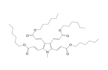(2E,2'E,2''E,2'''E)-Tetrahexyl-3,3',3'',3'''-(1-methyl-1H-pyrrole-2,3,4,5-tetrayl)tetraacrylate