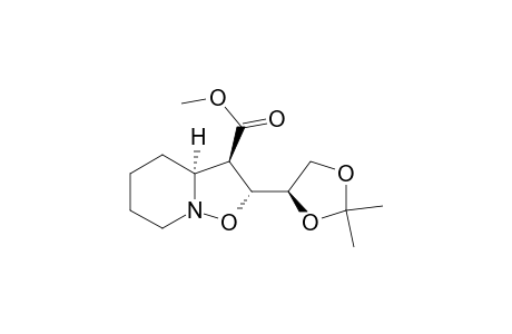 Methyl (2R,3R,3aS,4'R)-2-[(4R)-2,2-dimethyl-1,3-dioxolan-4-yl]hexahydro-2H-isoxazolo[2,3-a]pyridine-3-carboxylate