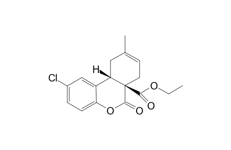 Rel-(6aS,10aS)- ethyl 2-chloro-9-methyl-6-oxo-6a,7,10,10a-tetrahydro-6H-benzo[c]chromene-6a-carboxylate