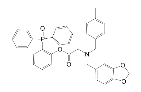 (2-diphenylphosphorylphenyl) 2-[1,3-benzodioxol-5-ylmethyl(p-tolylmethyl)amino]acetate