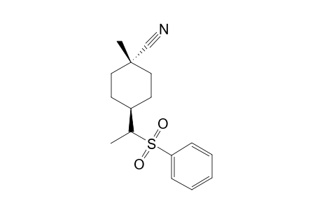trans-1-Methyl-4-[(1-phenylsulfonyl)ethyl]cyclohexyl isocyamide