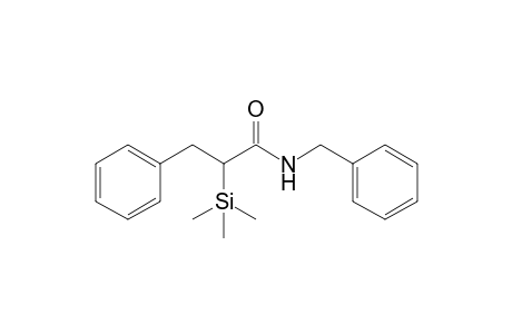 3-Phenyl-N-(phenylmethyl)-2-trimethylsilyl-propanamide