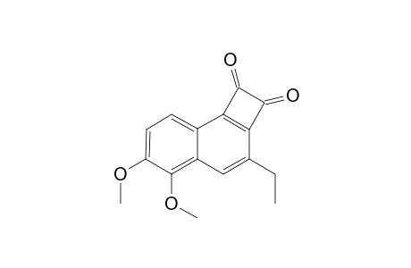 3-Ethyl-5,6-dimethoxycyclobuta[a]naphthalen-1,2-diol