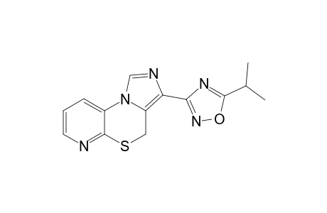 3-[5'-Isopropyl-1',2',4'-oxadiazol-3'-yl]-4H-imidazo[1,5-d]pyrido[2,3-b]-(1,4)-thiazine