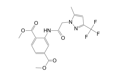 dimethyl 2-({[5-methyl-3-(trifluoromethyl)-1H-pyrazol-1-yl]acetyl}amino)terephthalate