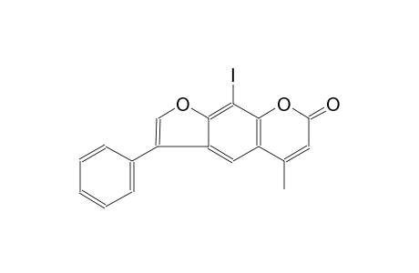 7H-furo[3,2-g][1]benzopyran-7-one, 9-iodo-5-methyl-3-phenyl-