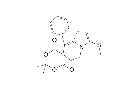 3-Methylthio-8-phenyl-1,5,6,7-tetrahydro-2',2'-dimethyl-spiro[pyrrolo[1,2-a]pyridin-7,5'-1,3-dioxane]-4',6'-dione