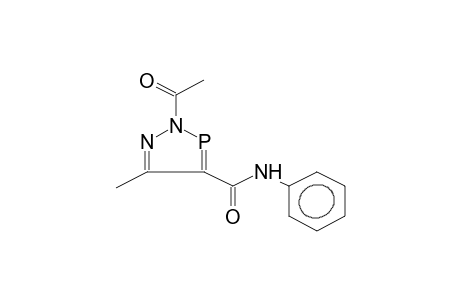 2-ACETYL-4-(N-PHENYLAMINOCARBONYL)-5-METHYL-1,2,3-DIAZOPHOSPHOLE