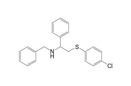 2-(4-Chlorophenyl)sulfanyl-1-phenyl-N-(phenylmethyl)ethanamine
