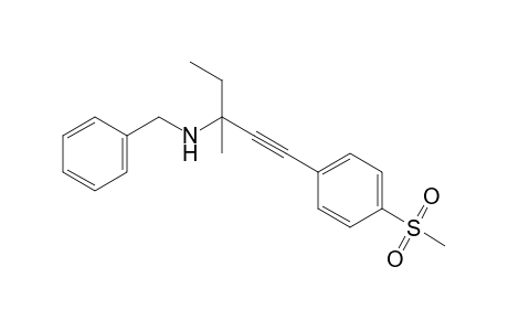 Benzyl[1-ethyl-3-(4-methanesulfonylphenyl)-1-methylprop-2-ynyl]amine