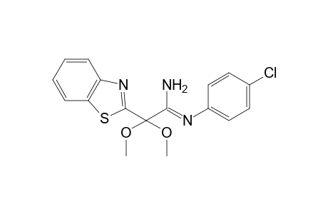N-(4'-Chlorophenyl)-benzothiazole-2-.alpha.,.alpha.-dimethoxyacetamidine