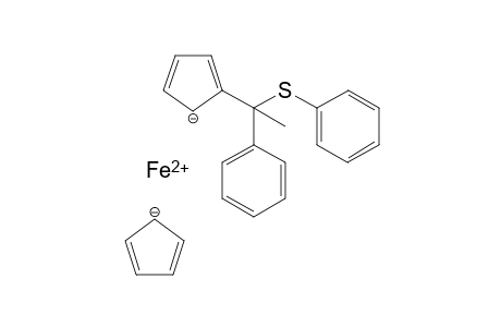 iron(II) 2-(1-phenyl-1-(phenylthio)ethyl)cyclopenta-2,4-dien-1-ide cyclopenta-2,4-dien-1-ide