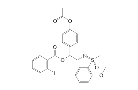 2-(S-Methyl-S-2-methoxyphenyl)sulfoximidoyl-1-(4-acetoxyphenyl)ethyl 2-iodobenzoate