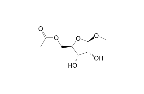 .beta.-D-Ribofuranoside, methyl, 5-acetate