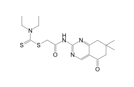 2-[(7,7-dimethyl-5-oxo-5,6,7,8-tetrahydro-2-quinazolinyl)amino]-2-oxoethyl diethyldithiocarbamate