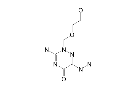 3-AMINO-6-HYDRAZINO-2-[(2-HYDROXYETHOXY)-METHYL]-1,2,4-TRIAZIN-5(2H)-ONE