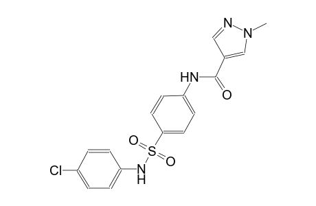 N-{4-[(4-chloroanilino)sulfonyl]phenyl}-1-methyl-1H-pyrazole-4-carboxamide