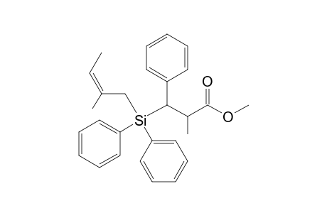 Methyl (Z)-(2RS,3RS)-2-methyl-3-(2-methylbut-2-enyl)diphenylsilyl-3-phenylpropanoate