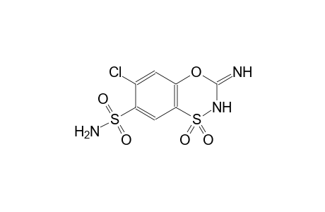 6-chloro-3-imino-2,3-dihydro-4,1,2-benzoxathiazine-7-sulfonamide 1,1-dioxide