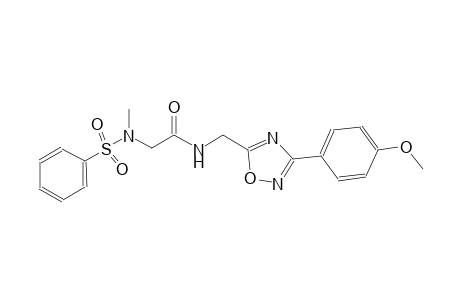 acetamide, N-[[3-(4-methoxyphenyl)-1,2,4-oxadiazol-5-yl]methyl]-2-[methyl(phenylsulfonyl)amino]-