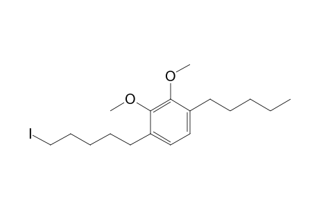 1-(5-Iodopentyl)-2,3-dimethoxy-4-pentylbenzene
