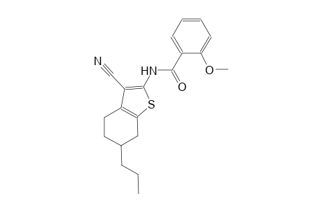 N-(3-cyano-6-propyl-4,5,6,7-tetrahydro-1-benzothien-2-yl)-2-methoxybenzamide