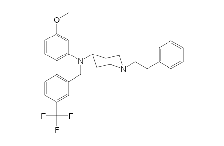 N-[3-(Trifluoromethyl)benzyl]-N-(3-methoxyphenyl)-1-(2-phenylethyl)piperidin-4-amine