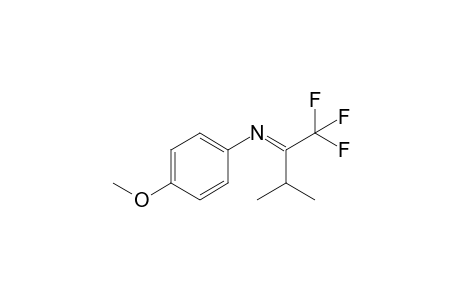 4-Methoxy-N-(1,1,1-trifluoro-3-methylbutan-2-ylidene)aniline
