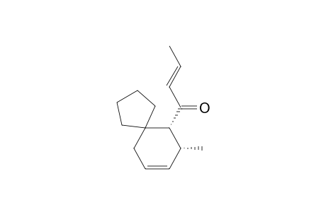 (E)-1-(rel-(6R,7R)-7-methylspiro[4.5]dec-8-en-6-yl)but-2-en-1-one