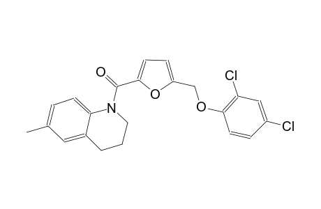 1-{5-[(2,4-dichlorophenoxy)methyl]-2-furoyl}-6-methyl-1,2,3,4-tetrahydroquinoline